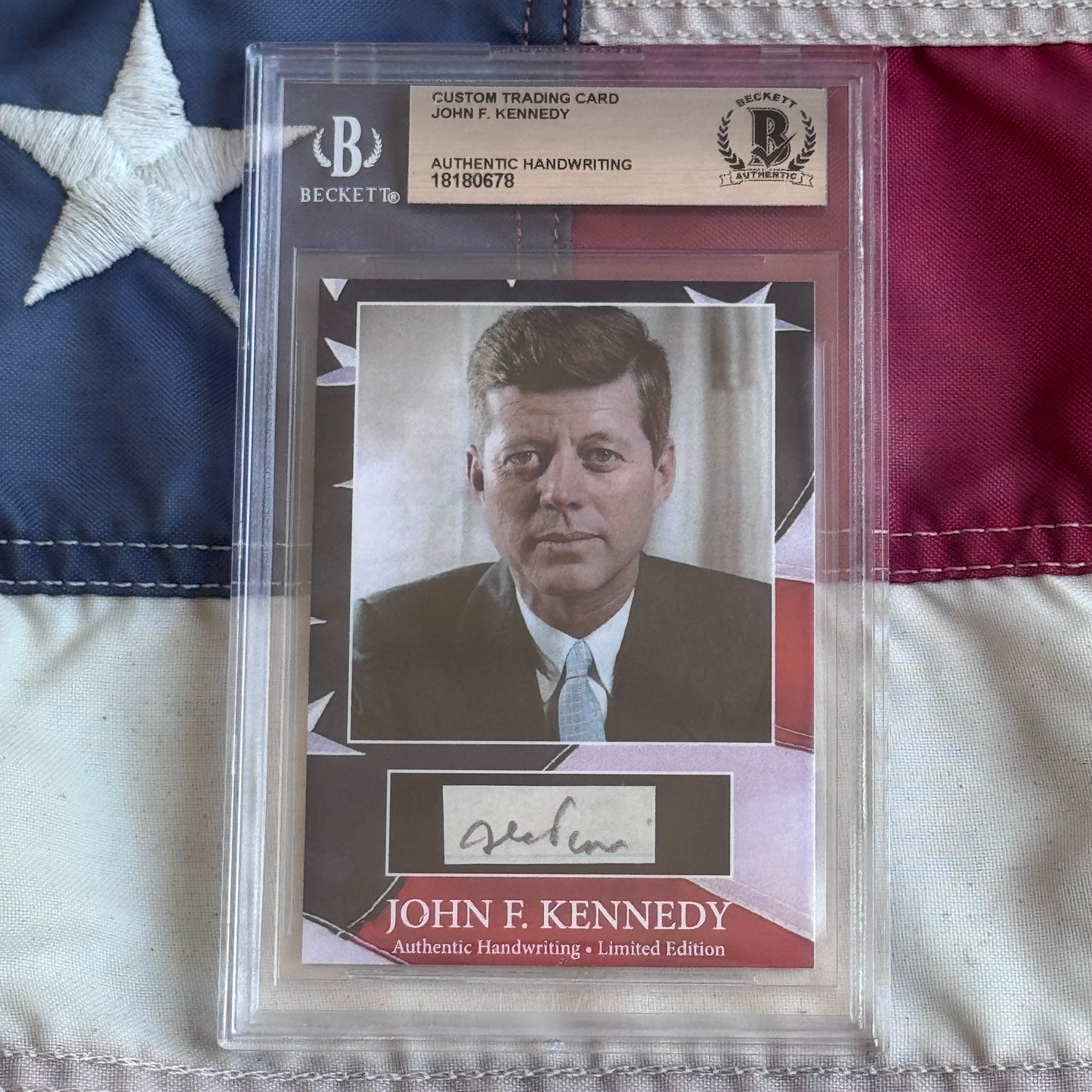 John F. Kennedy Handwritten Word Cut from an Autograph Letter Signed Beckett BAS