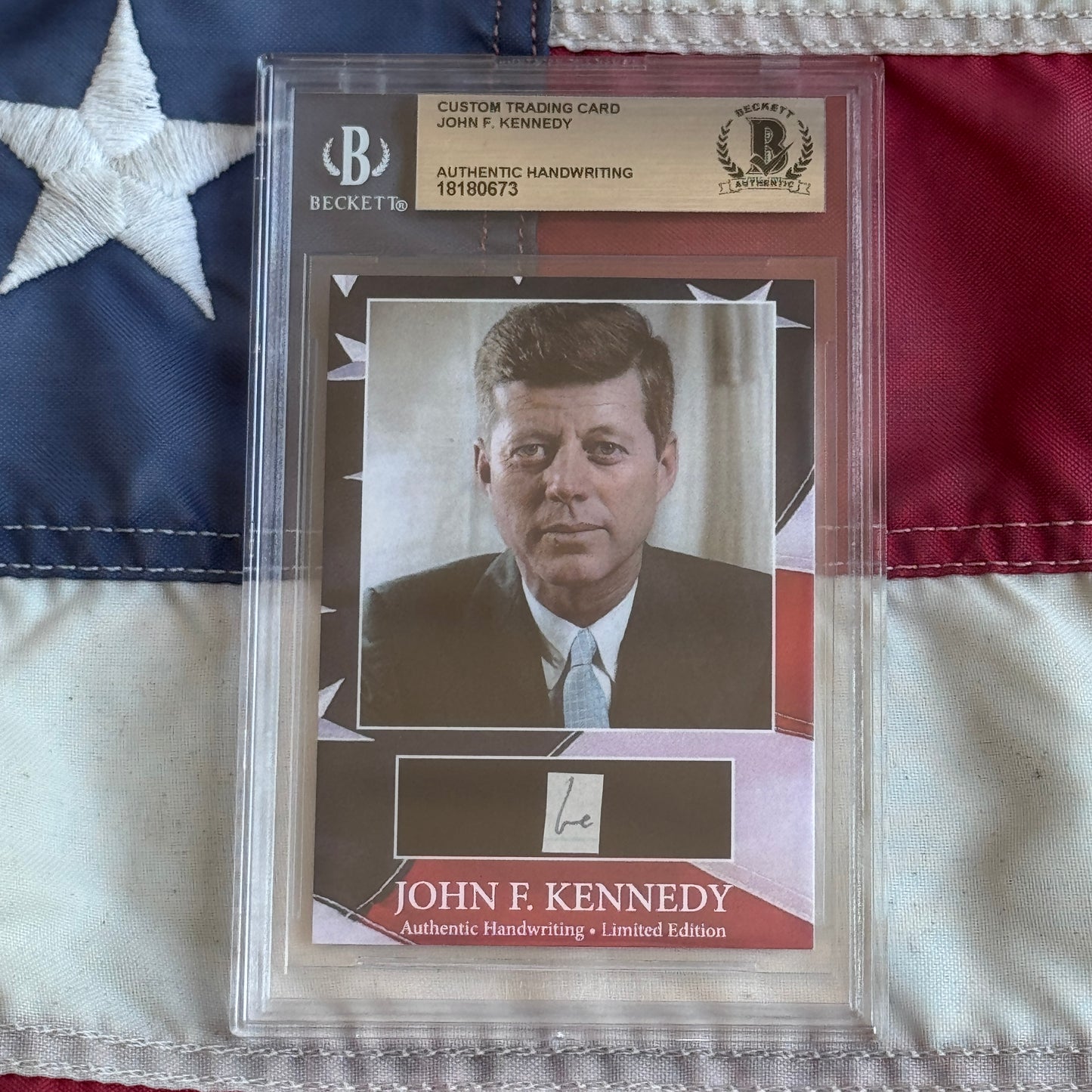 John F. Kennedy Handwritten Word Cut from an Autograph Letter Signed Beckett BAS