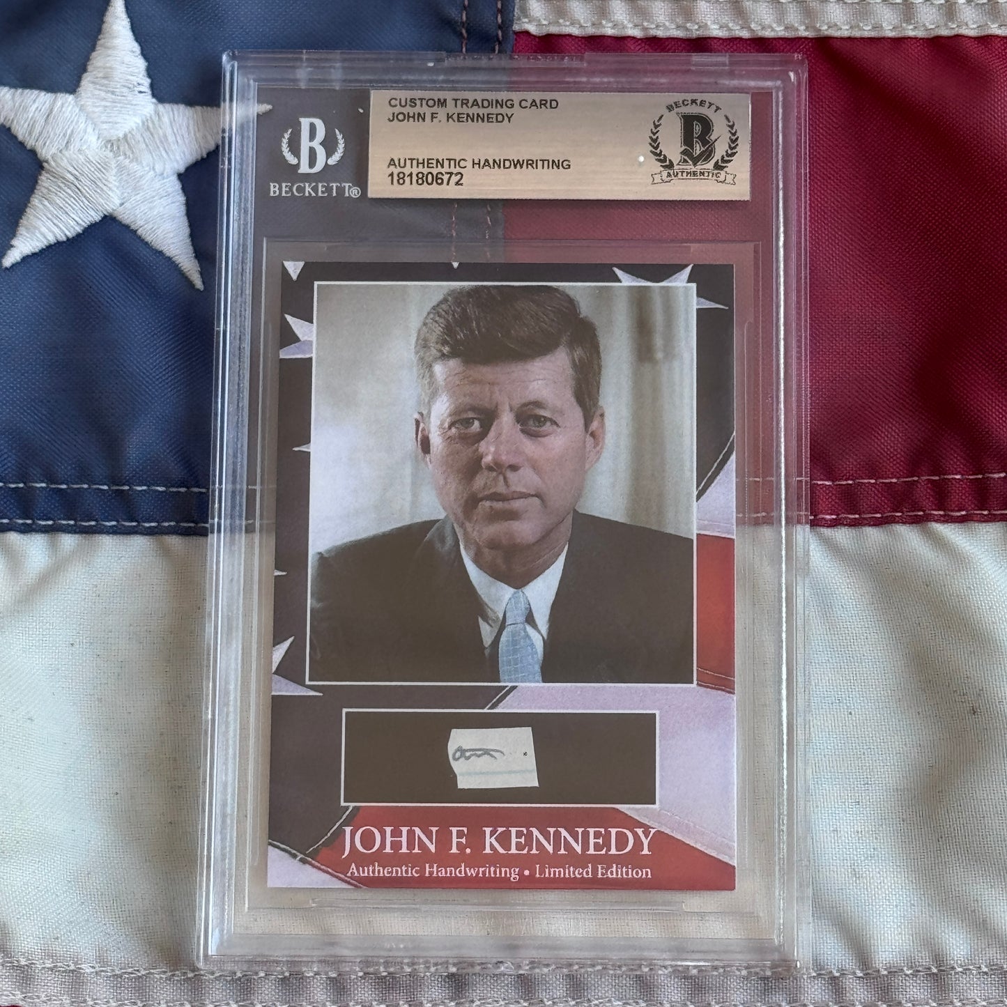 John F. Kennedy Handwritten Word Cut from an Autograph Letter Signed Beckett BAS