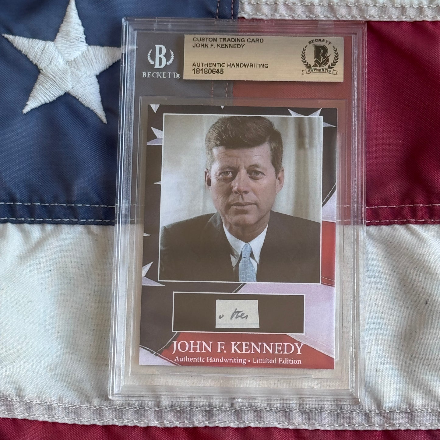 John F. Kennedy Handwritten Word Cut from an Autograph Letter Signed Beckett BAS