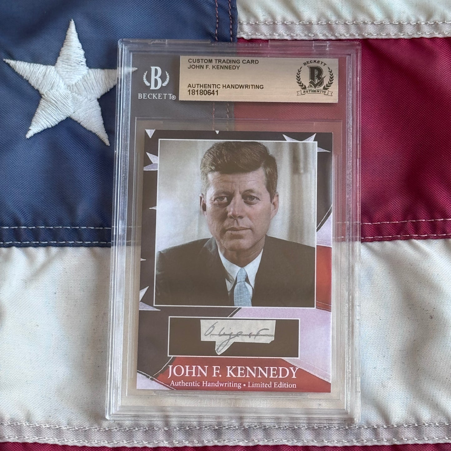 John F. Kennedy Handwritten Word Cut from an Autograph Letter Signed Beckett BAS
