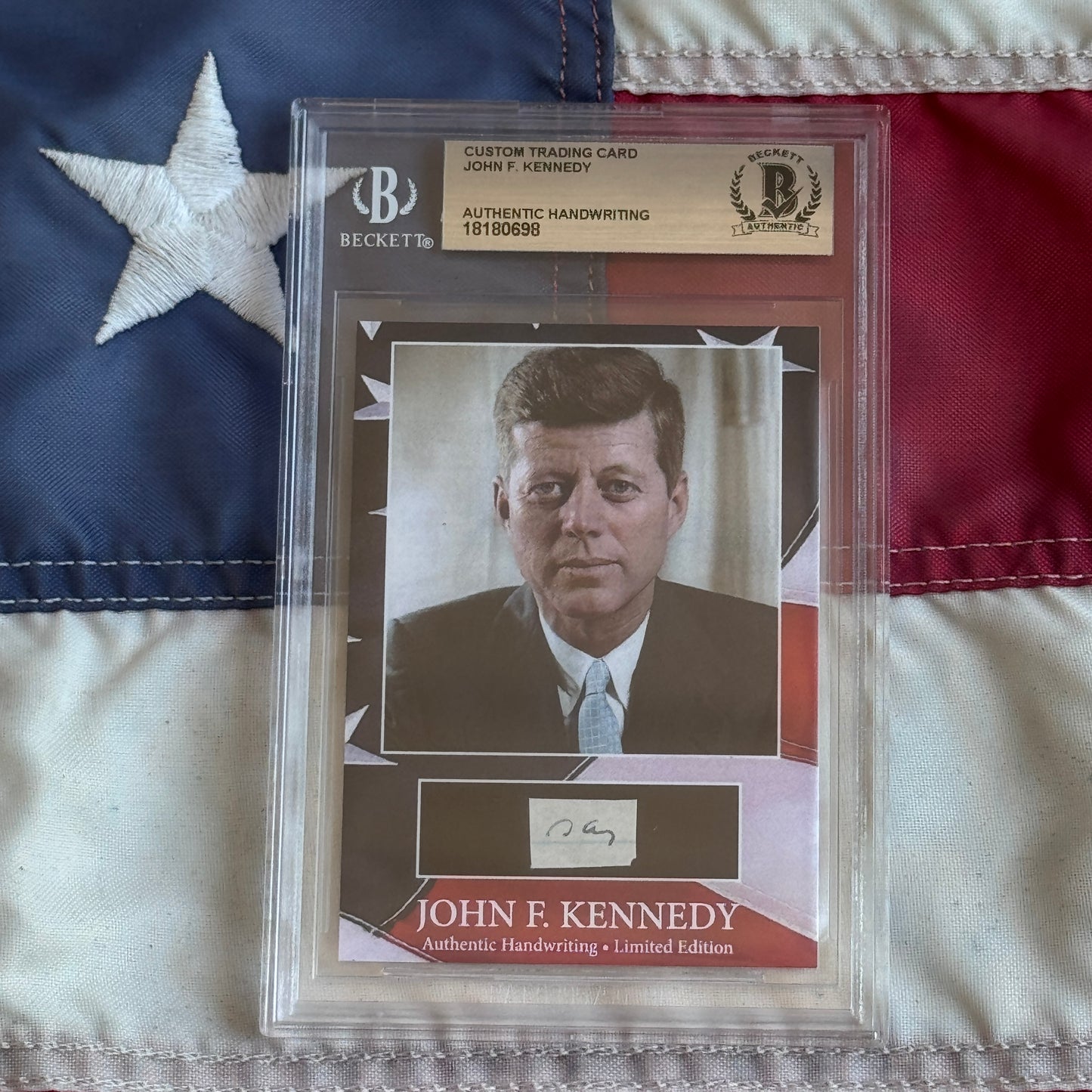 John F. Kennedy Handwritten Word Cut from an Autograph Letter Signed Beckett BAS