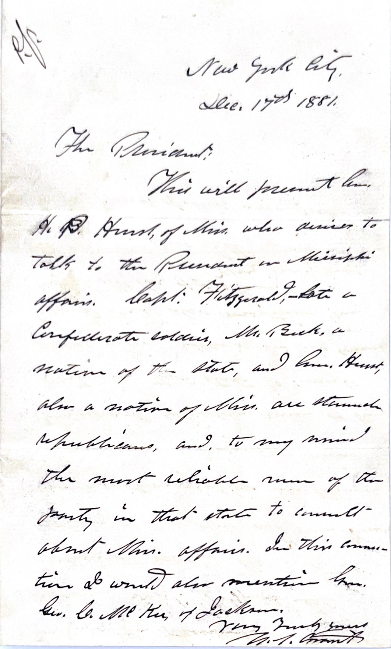 Ulysses S. Grant PSA/DNA Encapsulated Handwriting